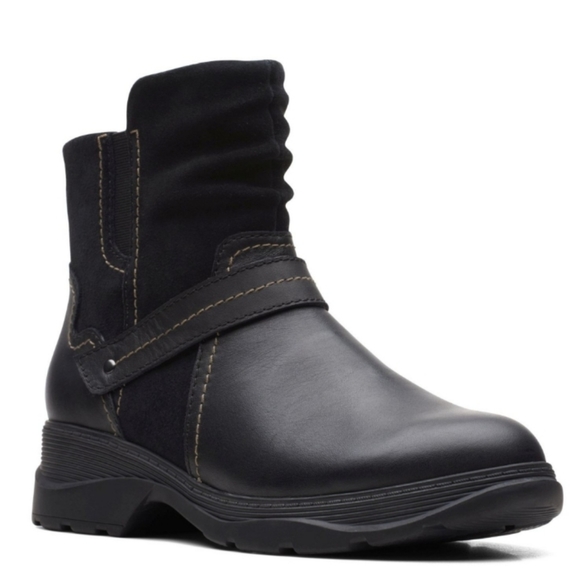 Clarks Shoes - Clarks Aveleigh Boots Black -8